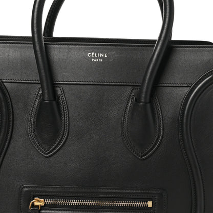 Celine Smooth Calfskin Mini Luggage Black 7 of 10