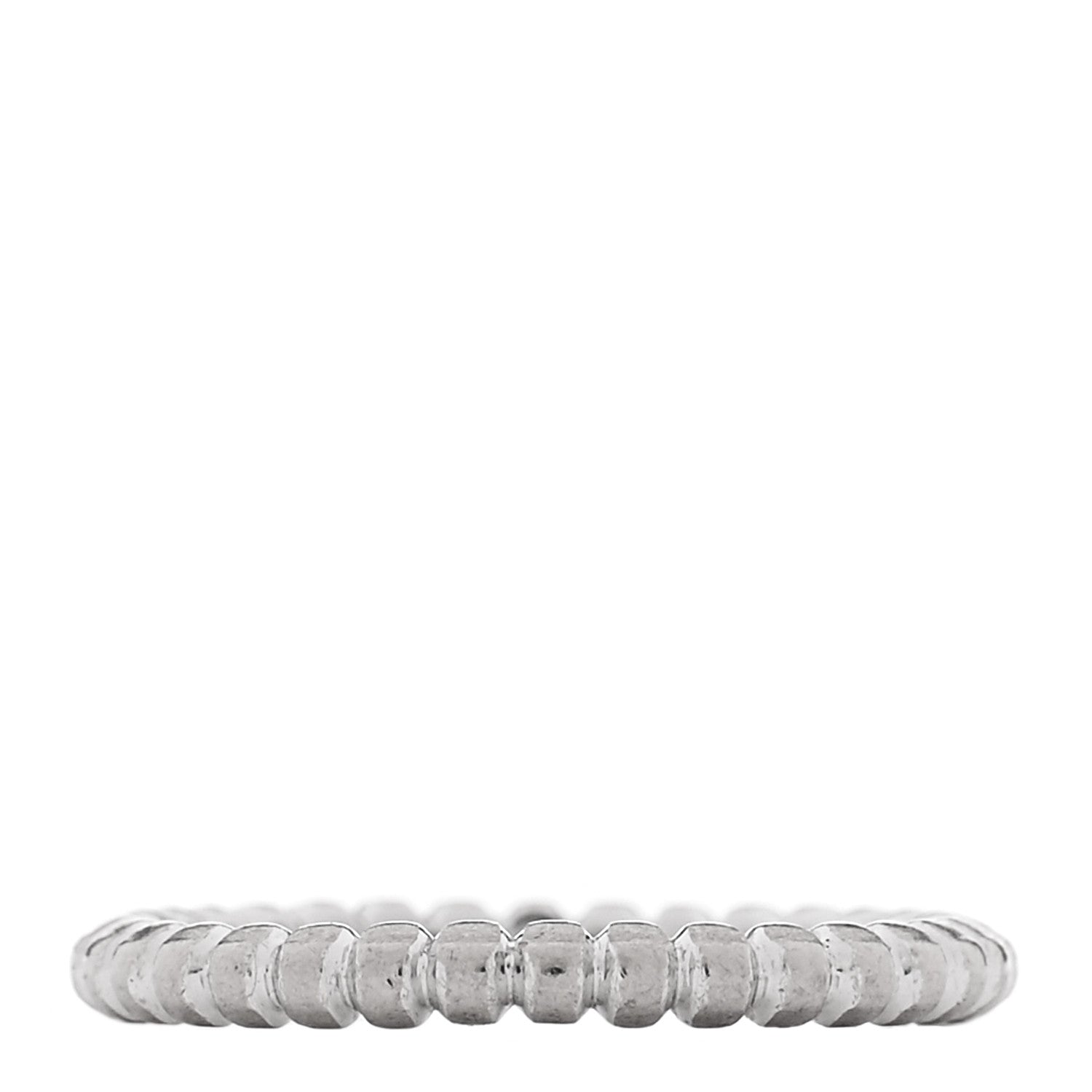 Van Cleef & Arpels 18K White Gold Small Perlee Ring 47 4 1 of 4
