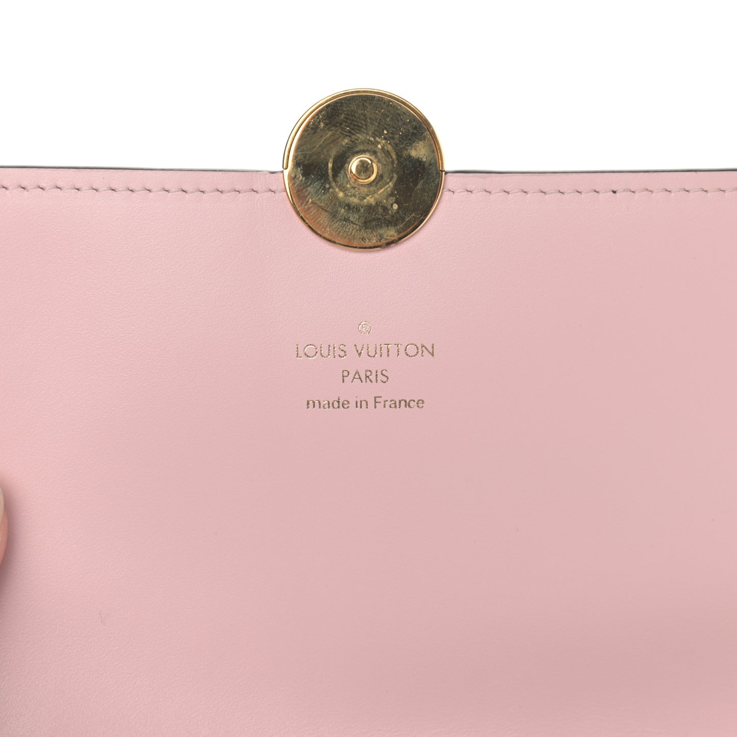Monogram Flore Chain Wallet Rose Ballerine