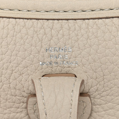 Hermes Taurillon Clemence Amazone Evelyne TPM Craie White 6 of 10