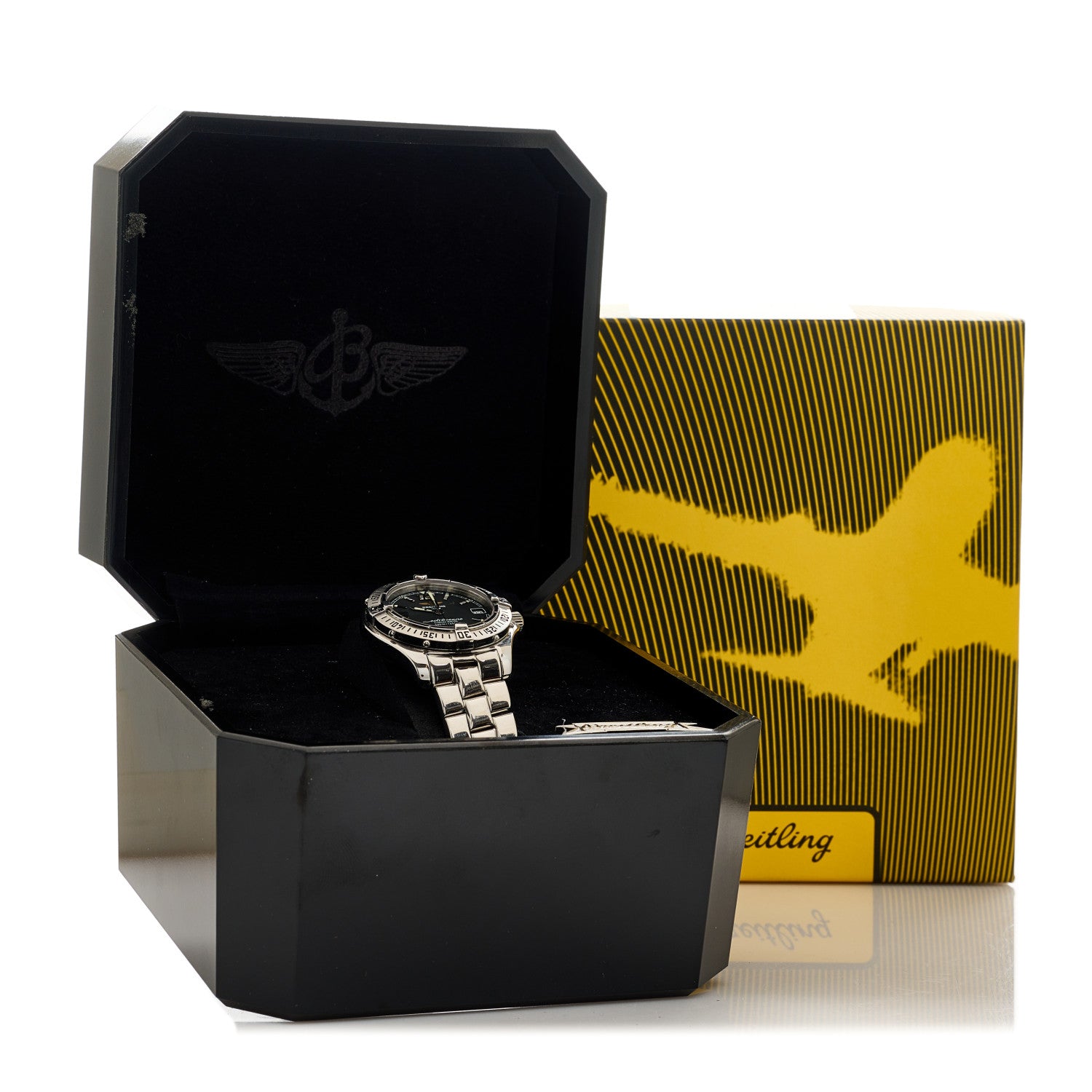 Breitling Stainless Steel 33mm Colt Oceane Quartz Watch Black A57350 5 of 5