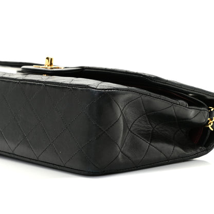 Chanel Lambskin Quilted Medium Double Flap Black 7 of 10