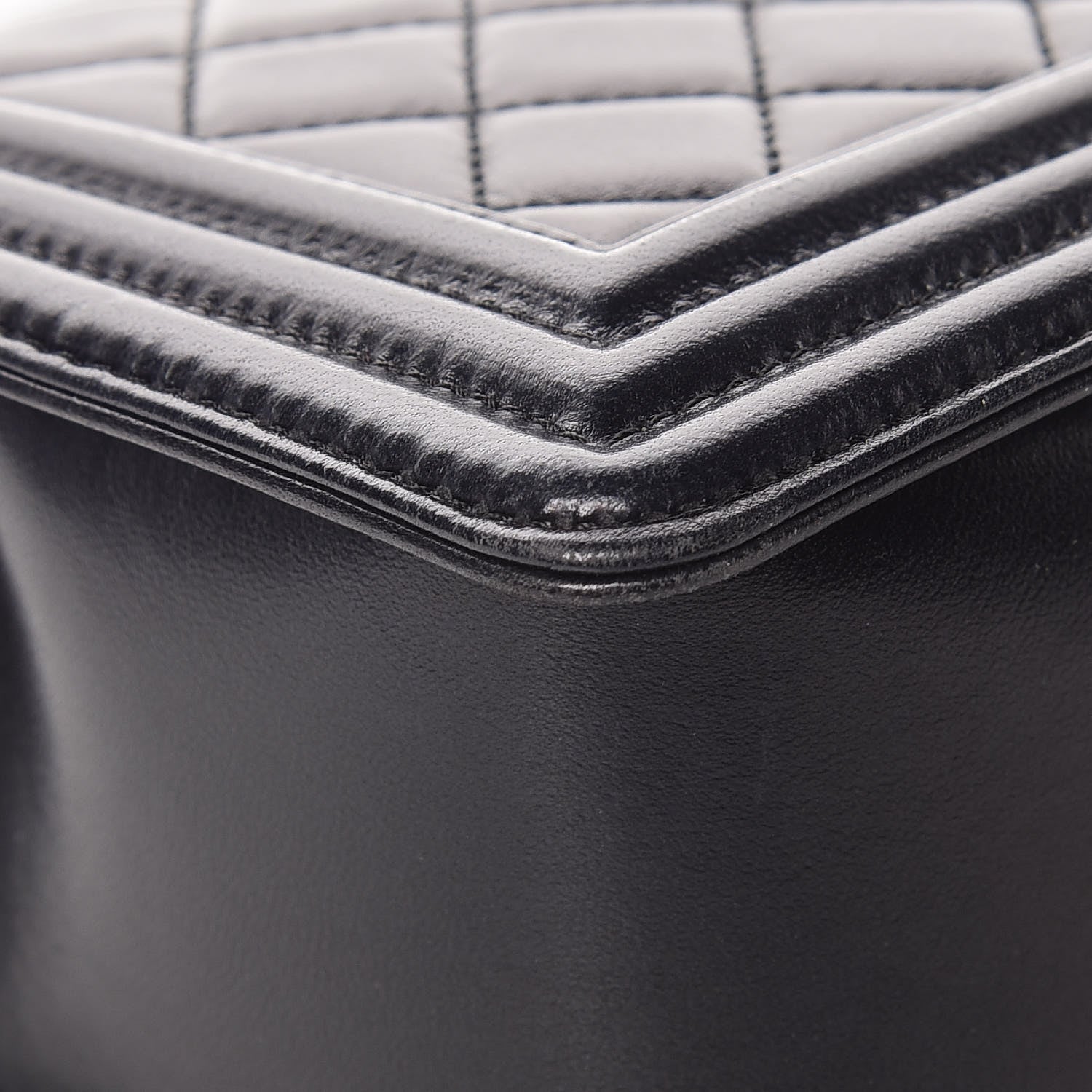 Chanel Lambskin Quilted Medium Boy Flap Pearly Black 13 of 15