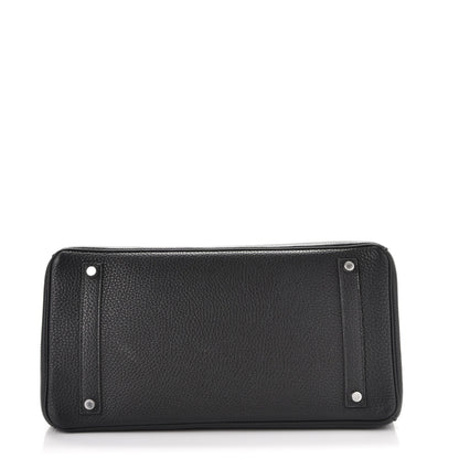 Hermes Taurillon Clemence Birkin 35 Black 5 of 37
