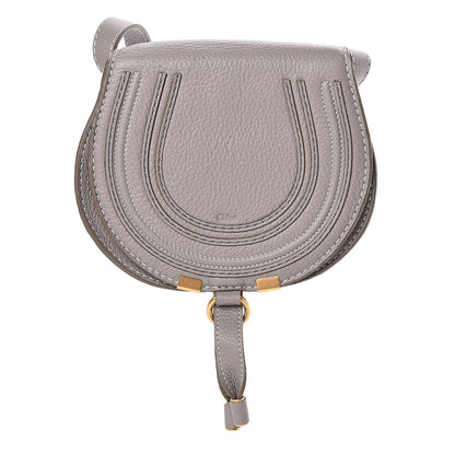 Chloe Calfskin Mini Marcie Round Crossbody Bag Cashmere Grey 1 of 10