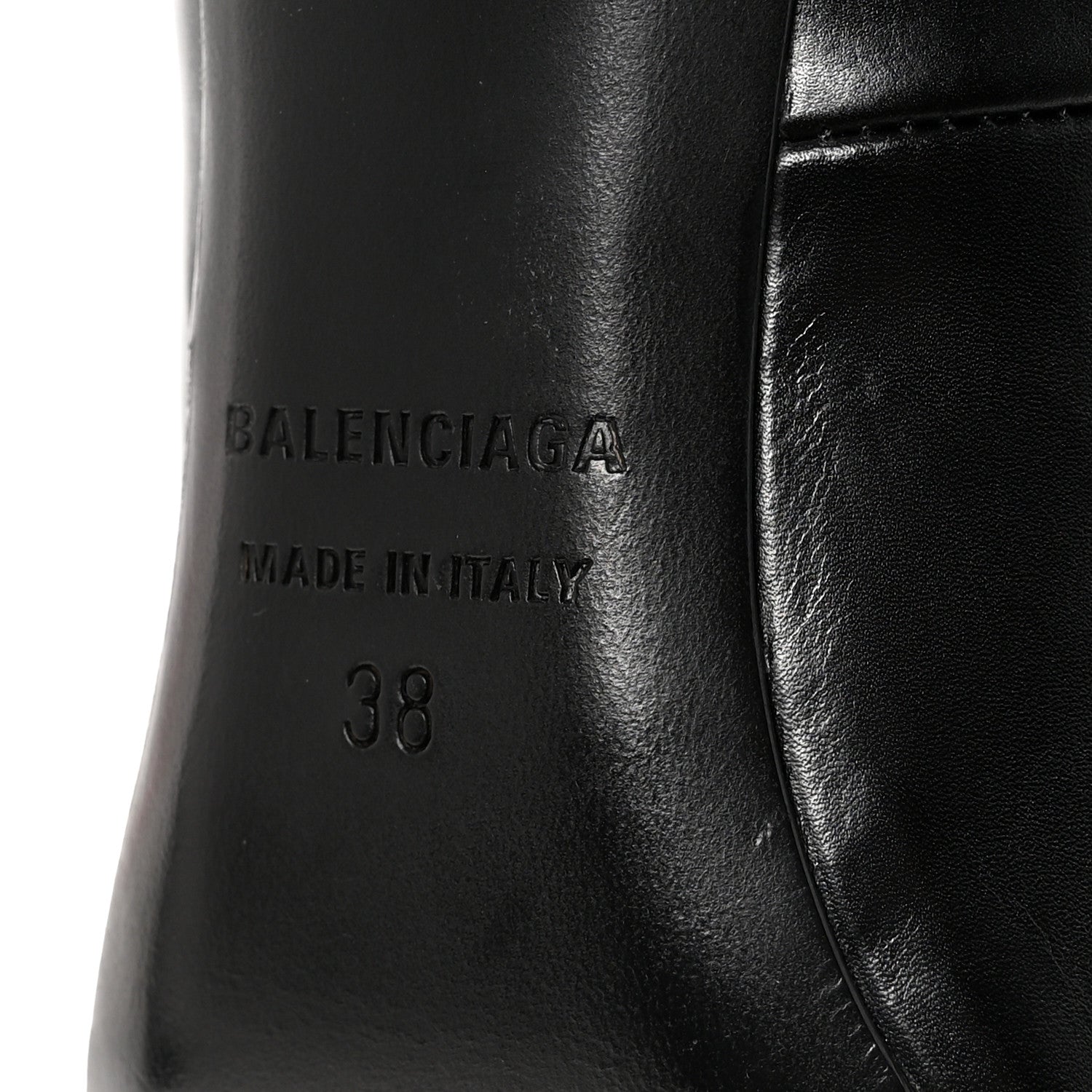 Balenciaga Distressed Calfskin Odeon 100mm Pumps 38 Black 7 of 10