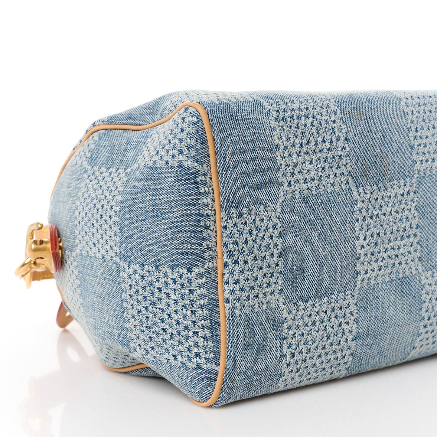 Damier Denim 3D Speedy Bandouliere 25 Bleu