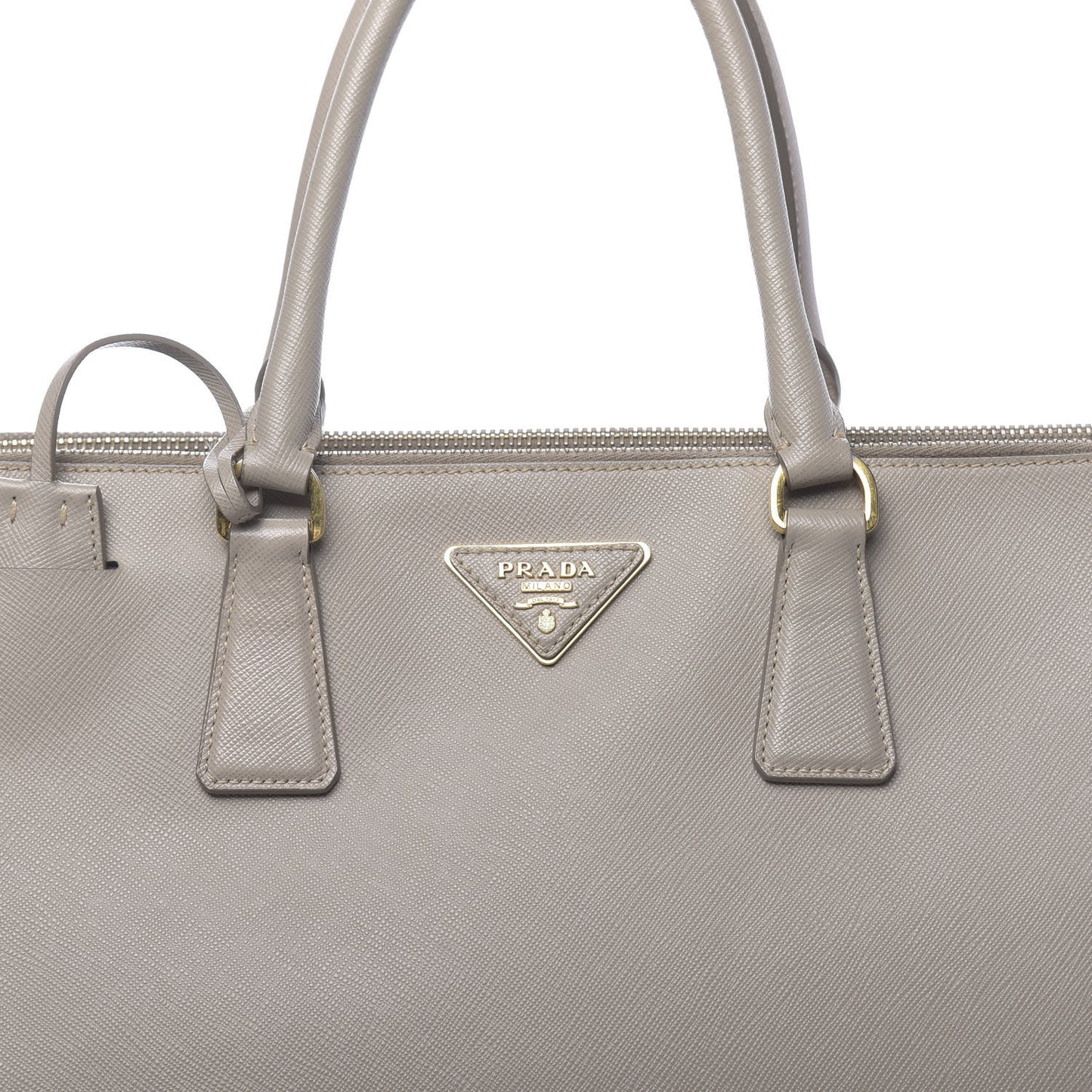 Saffiano Large Galleria Double Zip Tote Pomice