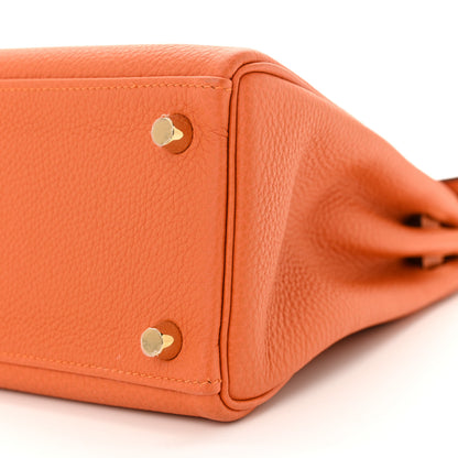 Hermes Togo Kelly Retourne 25 Orange 10 of 12