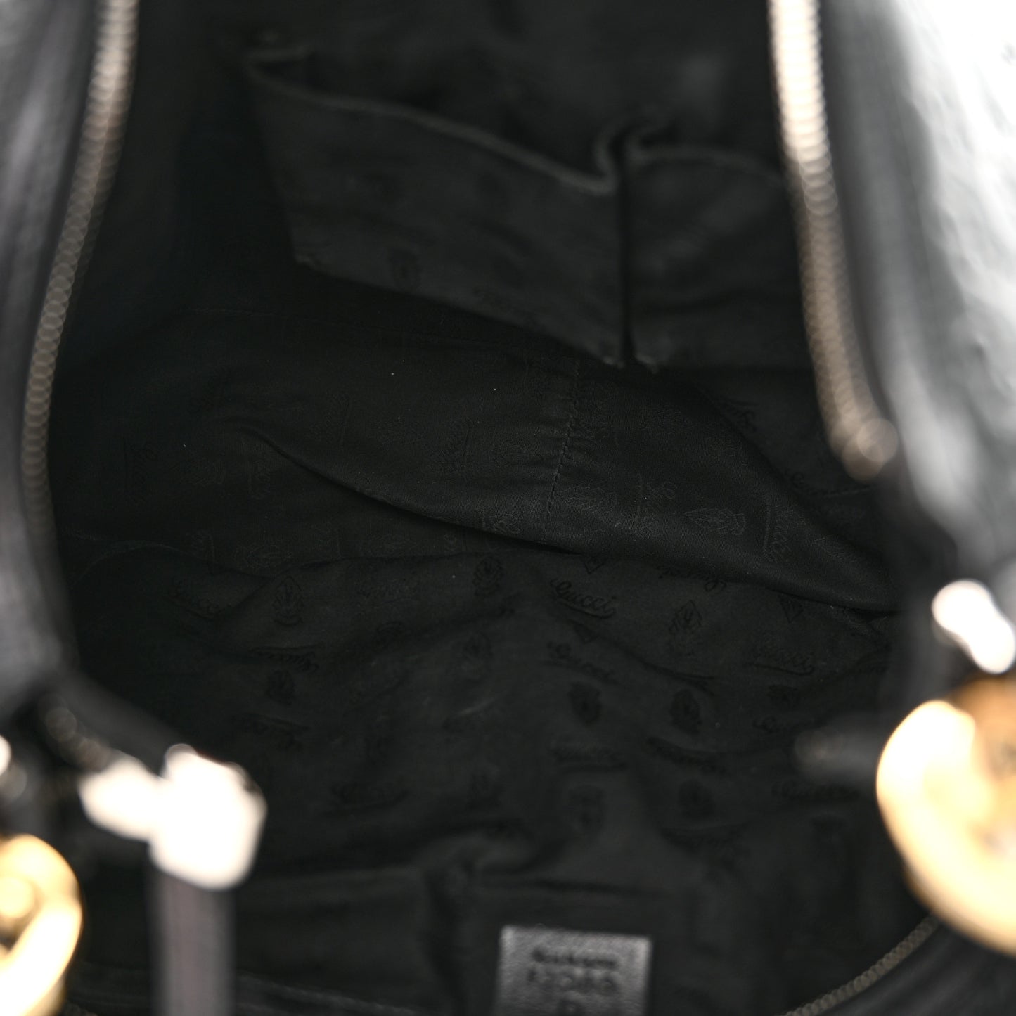 Guccissima Large GG Twins Hobo Black
