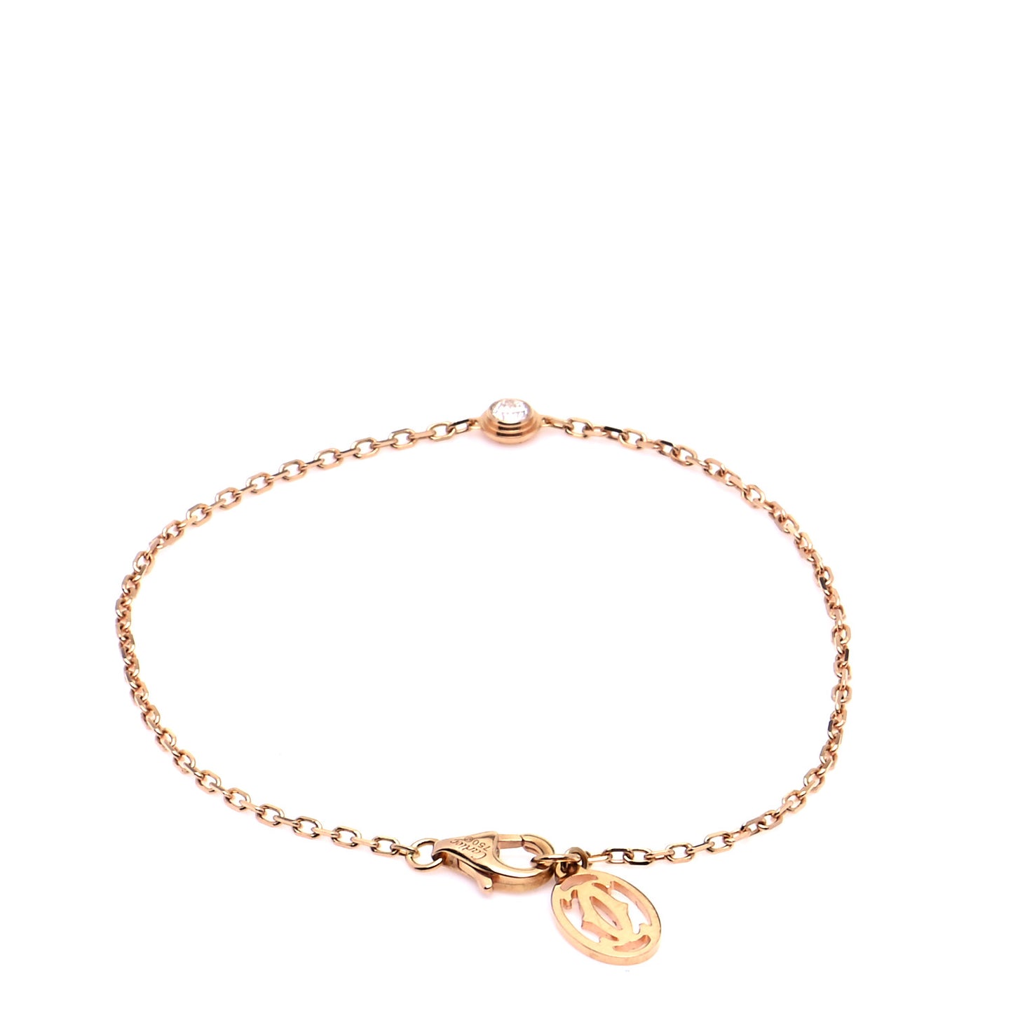 18K Pink Gold Diamond SM D'Amour Bracelet