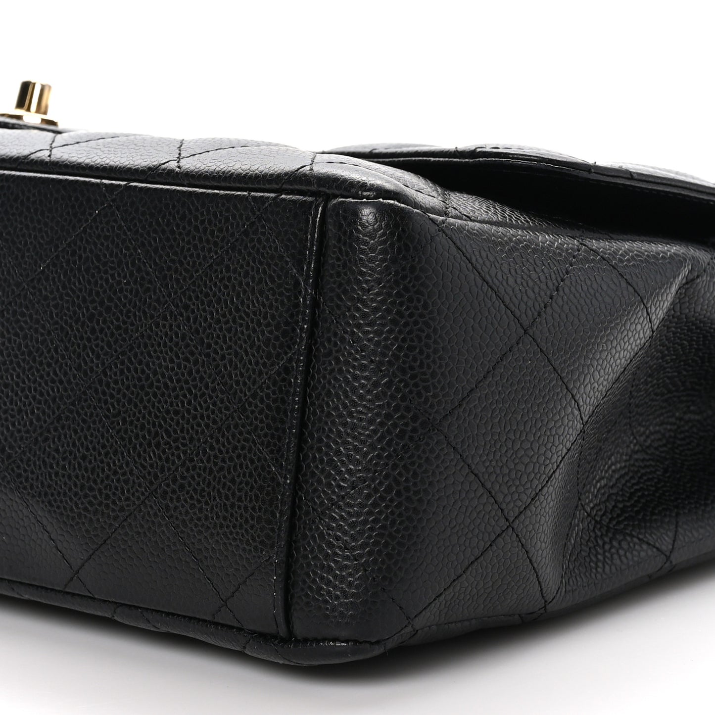 Caviar Quilted Maxi Double Flap Black