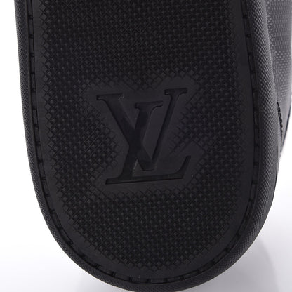 Louis Vuitton Lambskin Damier Graphite Baseball Sneakers 12 Black 6 of 9