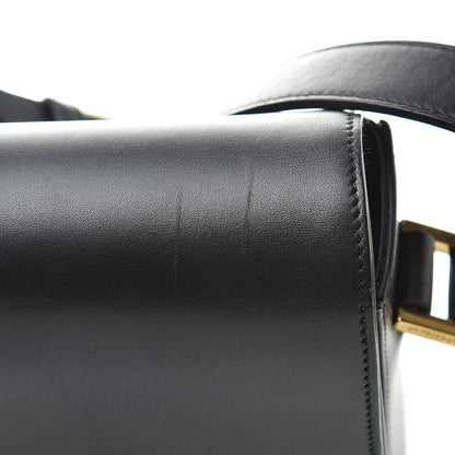 Saint Laurent Textured Calfskin Medium Classic Monogram Universite Bag Black 14 of 16