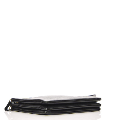 Celine Lambskin Large Trio Crossbody Bag Black 5 of 9