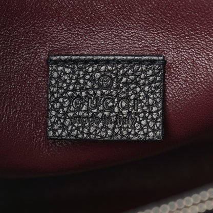 Gucci Grainy Calfskin Small Zumi Top Handle Bag Black 7 of 13