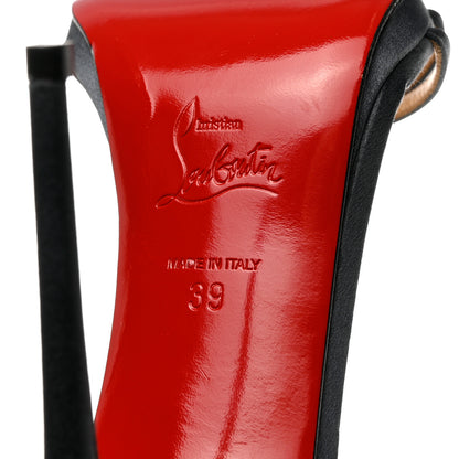 Christian Louboutin Satin Benedetta 120 Sandals 39 Pewter 7 of 8