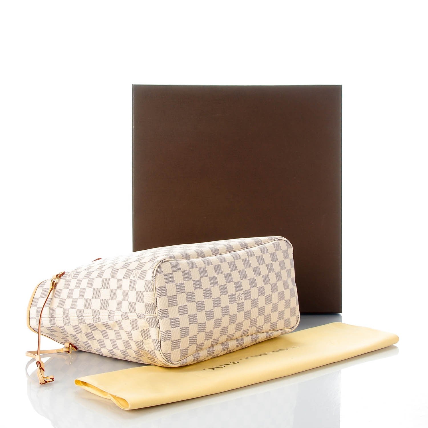 Louis Vuitton Damier Azur Neverfull MM Rose Ballerine 4 of 7