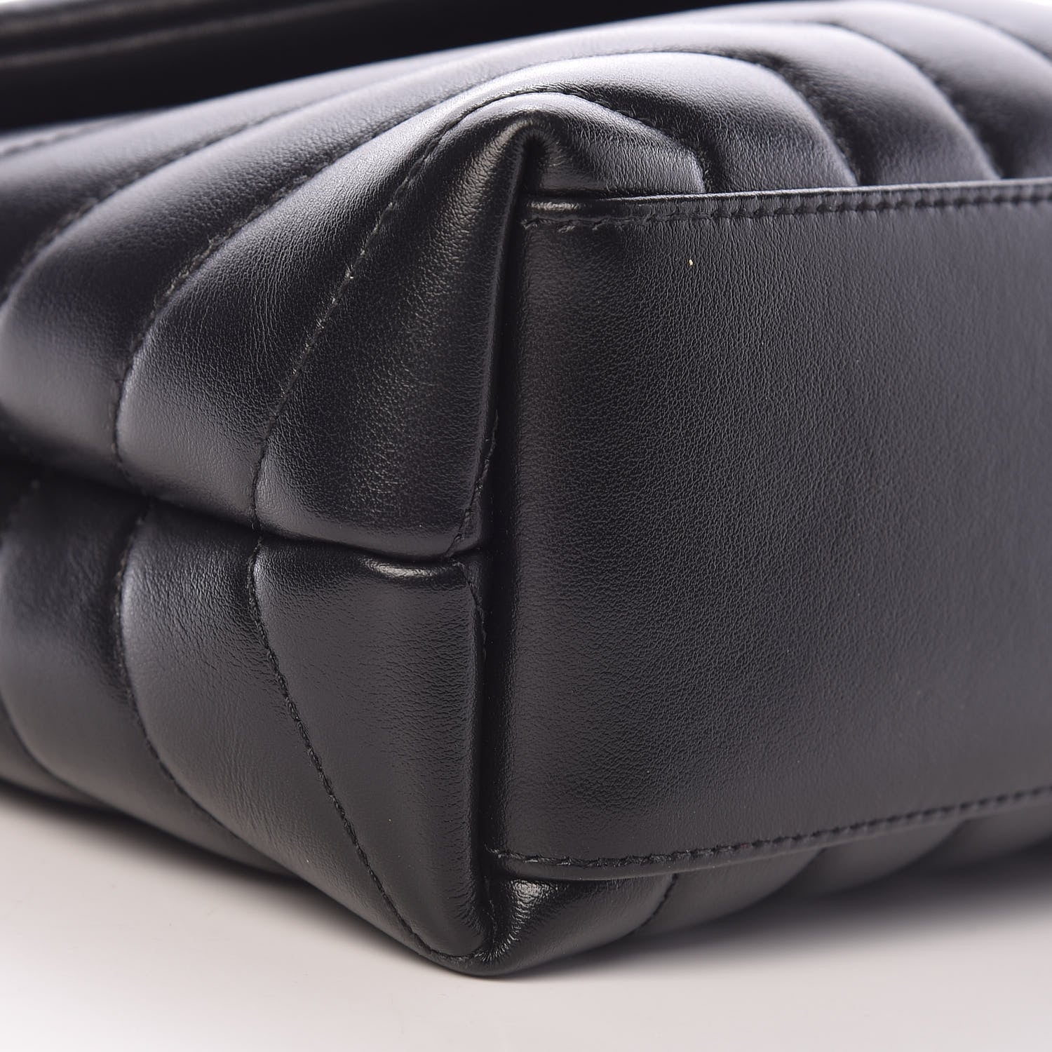 Saint Laurent Calfskin Y Quilted Monogram Small Loulou Chain Satchel Black 10 of 13
