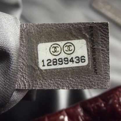 Chanel Coco Cabas Burgundy Patent 8 of 10