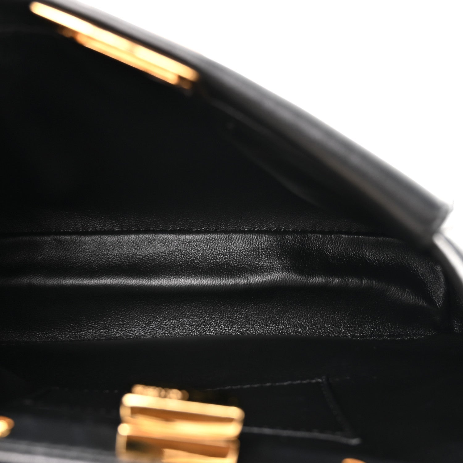 Fendi Nappa Mini Peekaboo Iconic Satchel Black 6 of 11