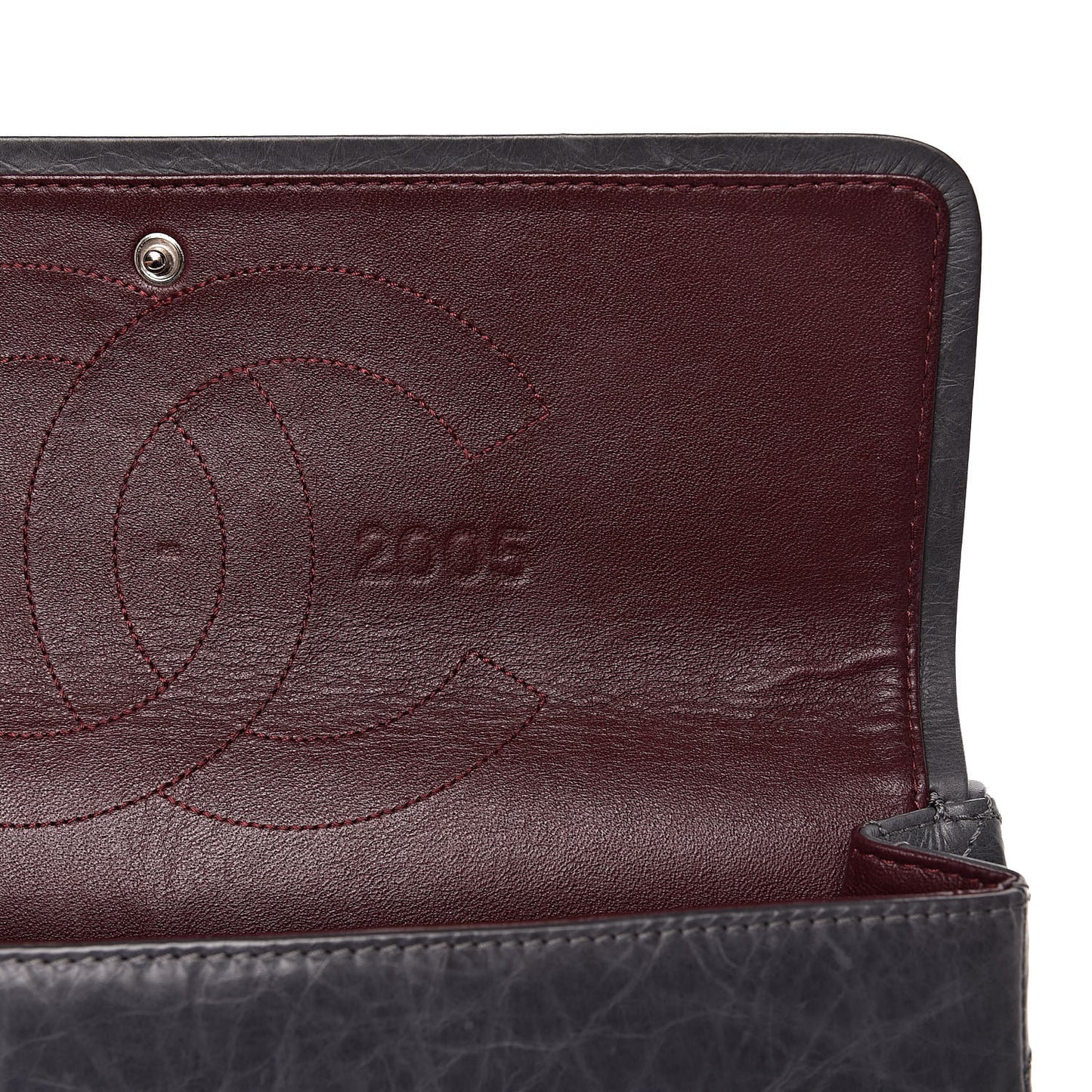 Aged Calfskin Quilted 50th Anniversary 2.55 Reissue 227 Flap Grey