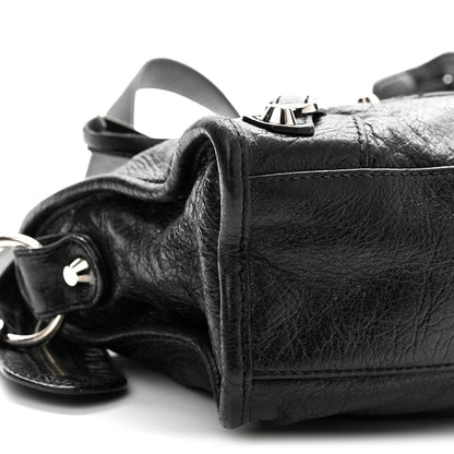Balenciaga Agneau Classic Silver Hardware Mini City Black 10 of 12
