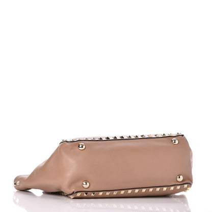Valentino Garavani Vitello Small Rockstud Tote Alpaca 5 of 13