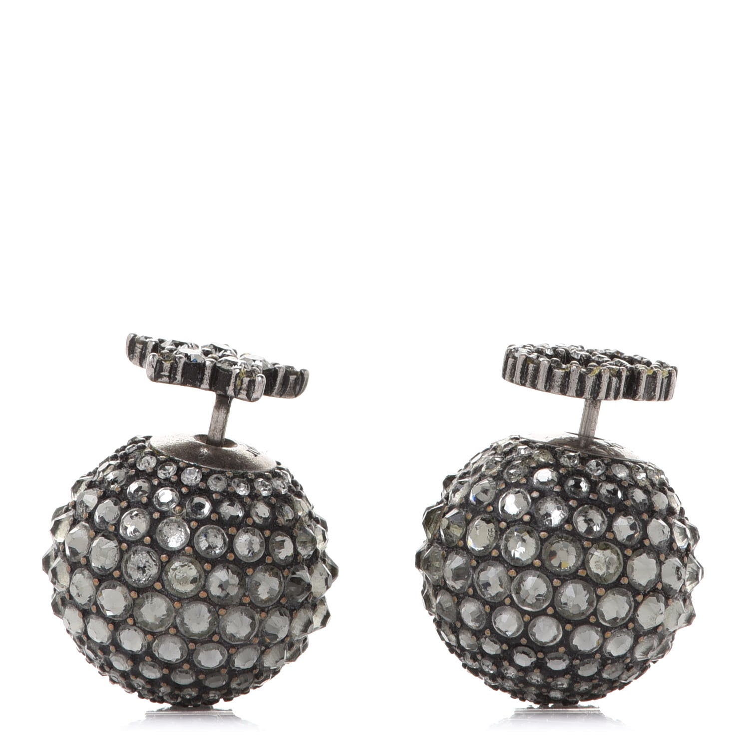 Christian Dior Crystal Star CD Mise En Dior Tribal Earrings 1 of 5