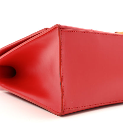 Balenciaga Shiny Box Calfskin Medium Hourglass Top Handle Bag Bright Red 8 of 14