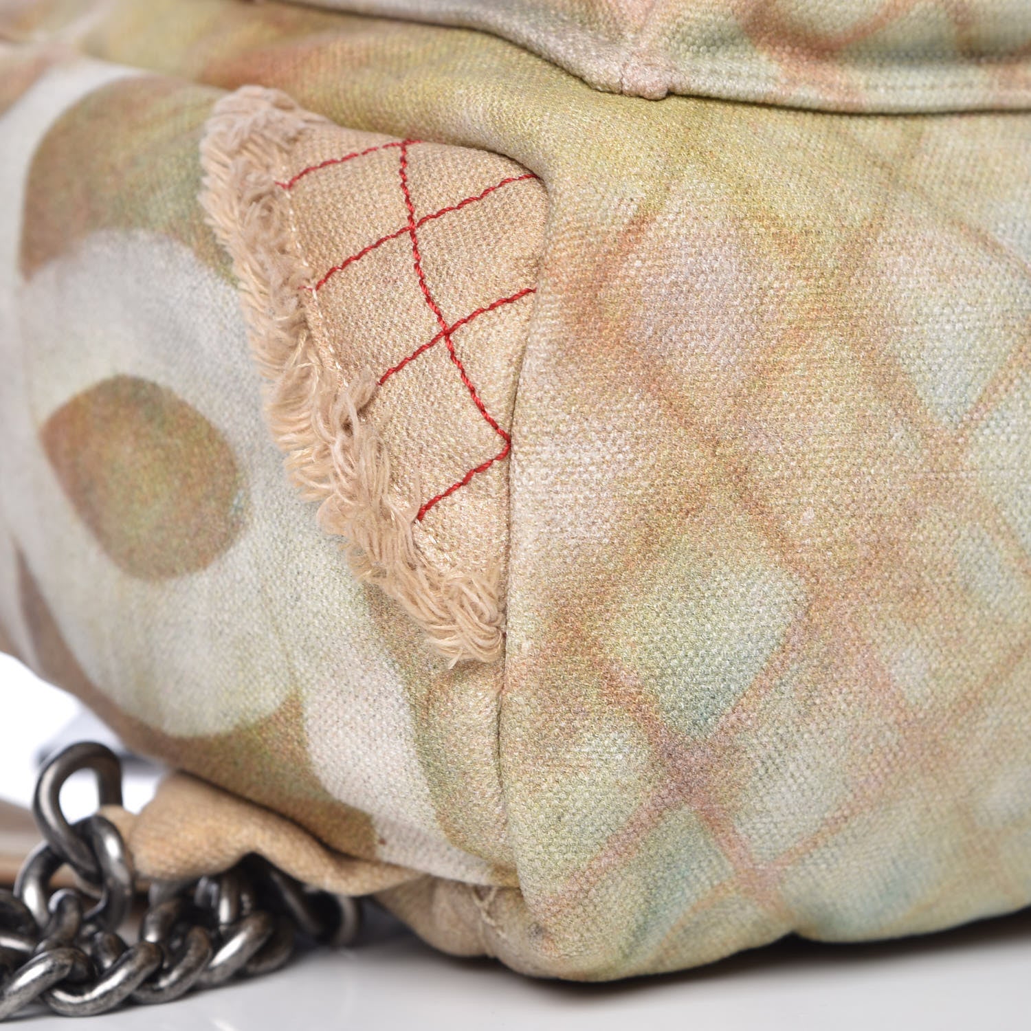Chanel Graffiti Printed Canvas Medium Backpack Beige 8 of 10