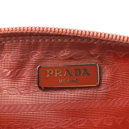 Prada Tessuto Nylon Saffiano Wristlet Papaya 6 of 8