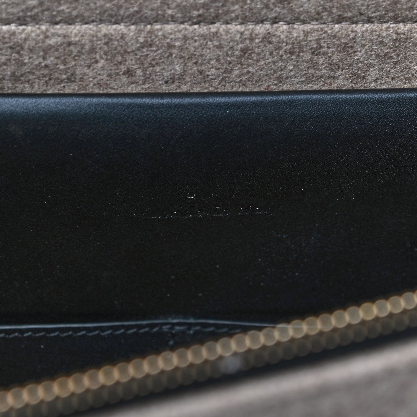 Felt Smooth Calfskin Mini Belt Bag Beige