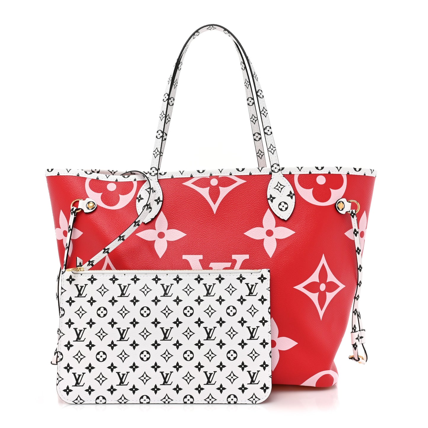 Monogram Giant Neverfull MM Rouge