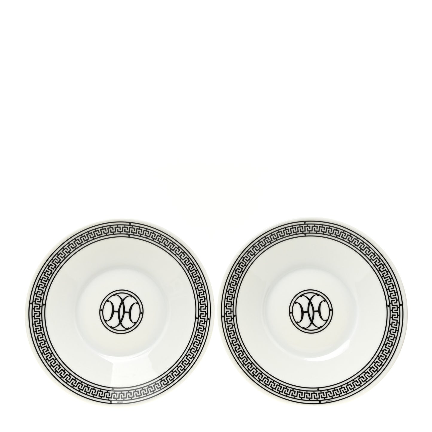 Porcelain H Deco Tea Cup And Saucer Set Of 2