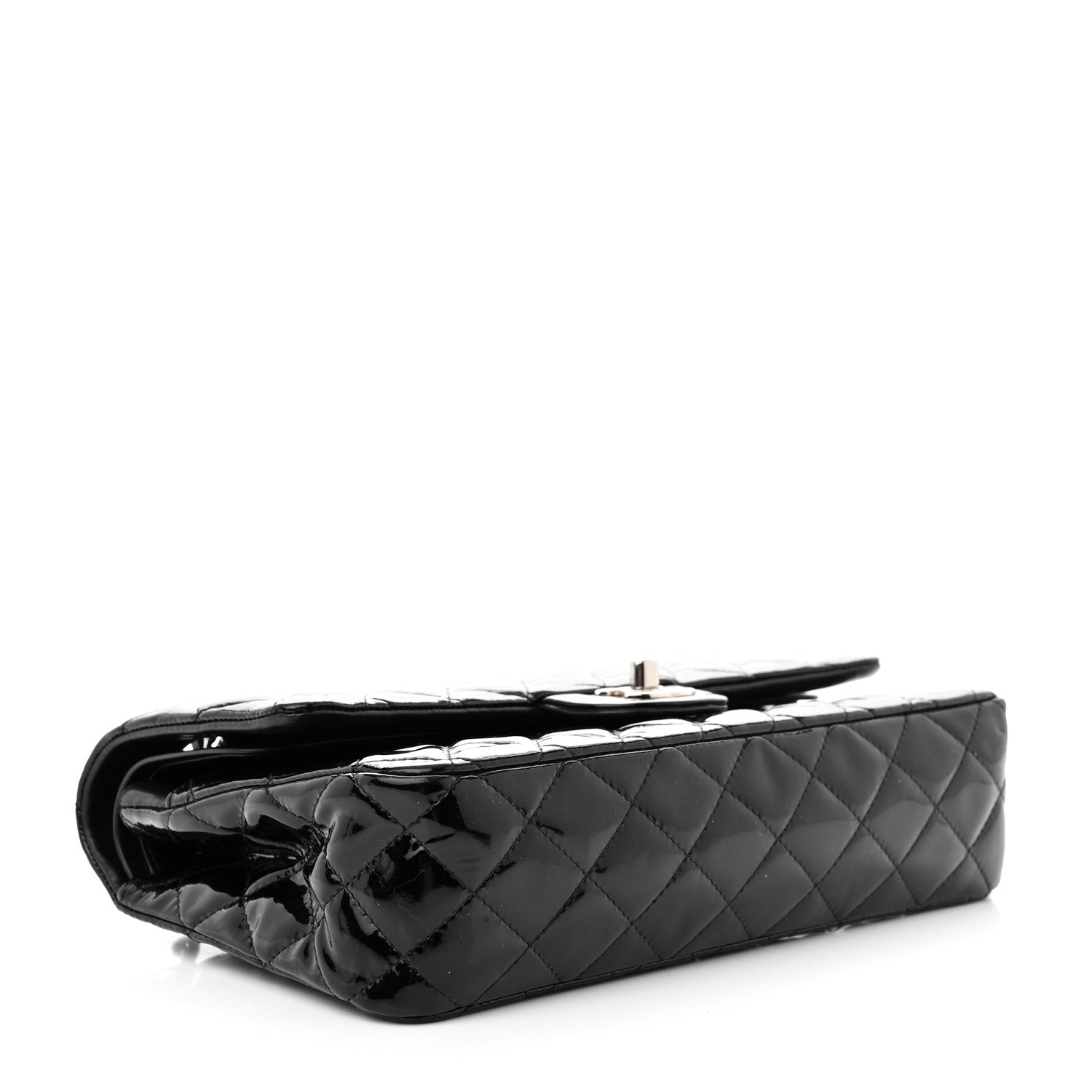 Chanel Patent Quilted Medium Double Flap Black 4 of 13