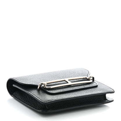 Hermes Chevre Mysore Roulis Slim Wallet Black 5 of 12