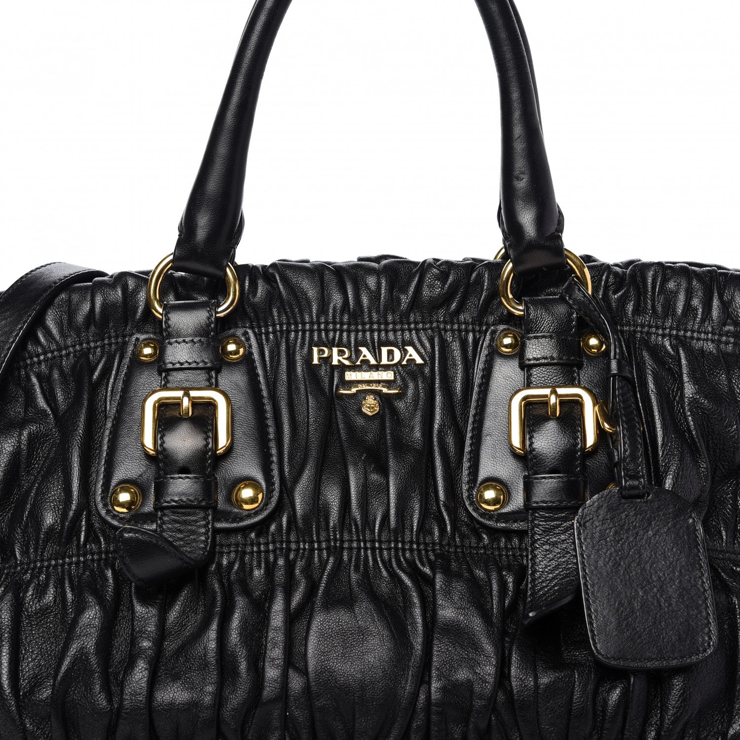 Prada Nappa Gaufre Tote Black 10 of 11