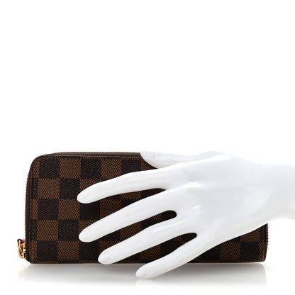 Louis Vuitton Damier Ebene Clemence Wallet Cherry 2 of 10