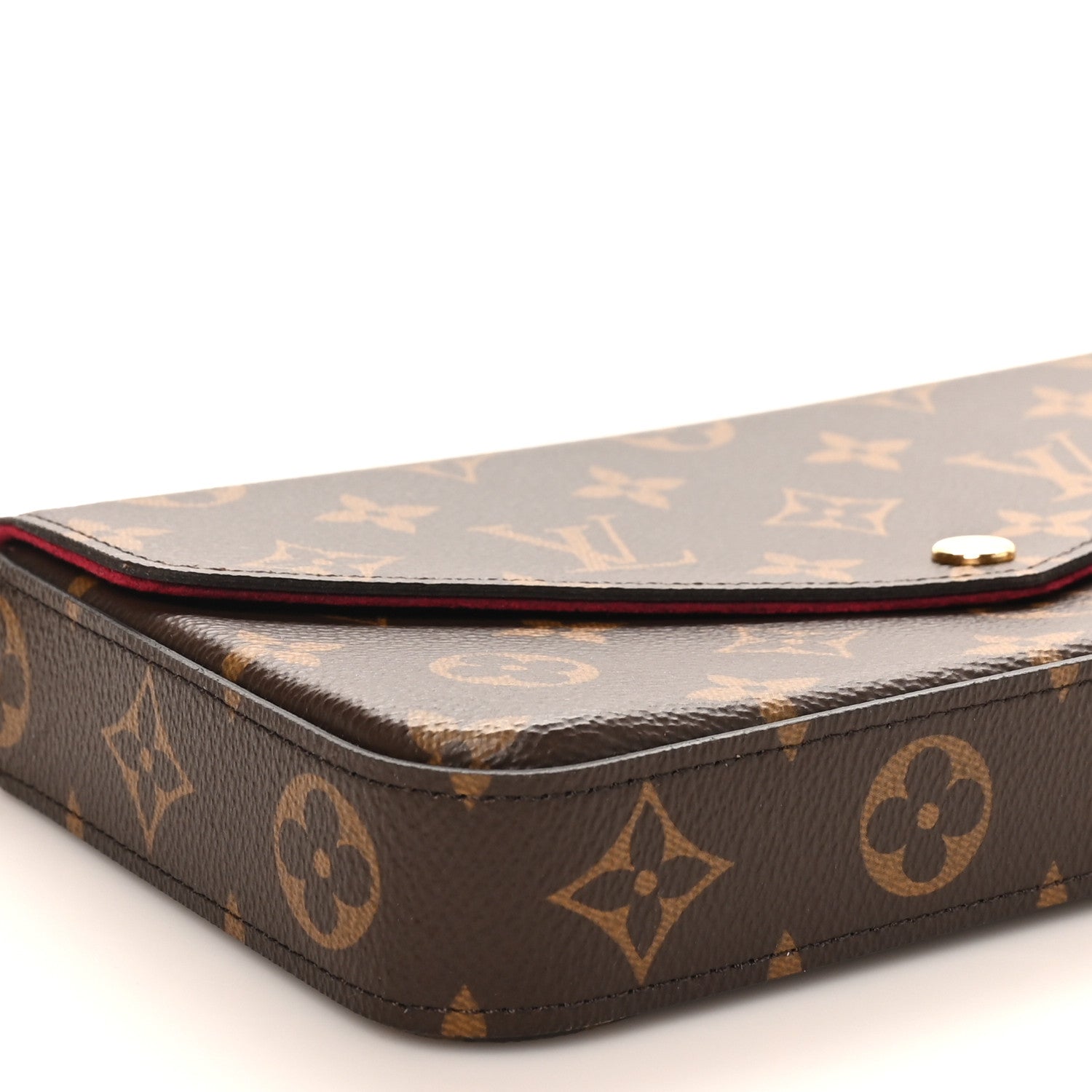 Louis Vuitton Monogram Pochette Felicie Chain Wallet Fuchsia 8 of 10