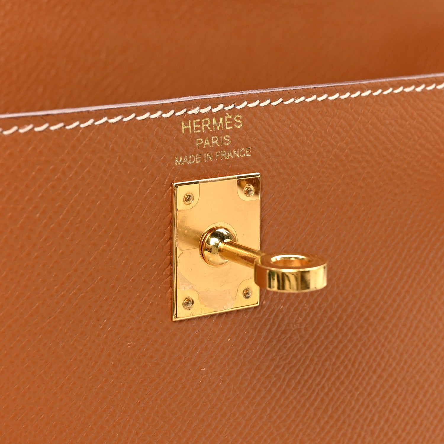 Hermes Epsom Kelly Sellier 25 Gold 6 of 10