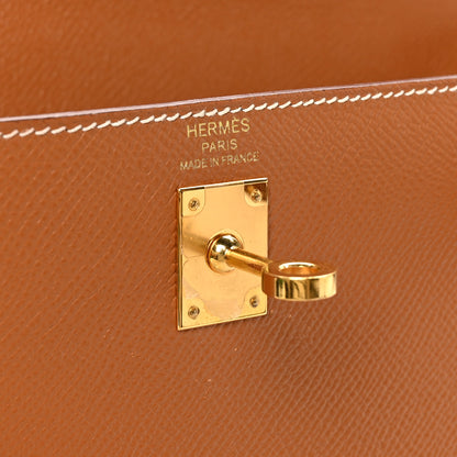 Hermes Epsom Kelly Sellier 25 Gold 6 of 10