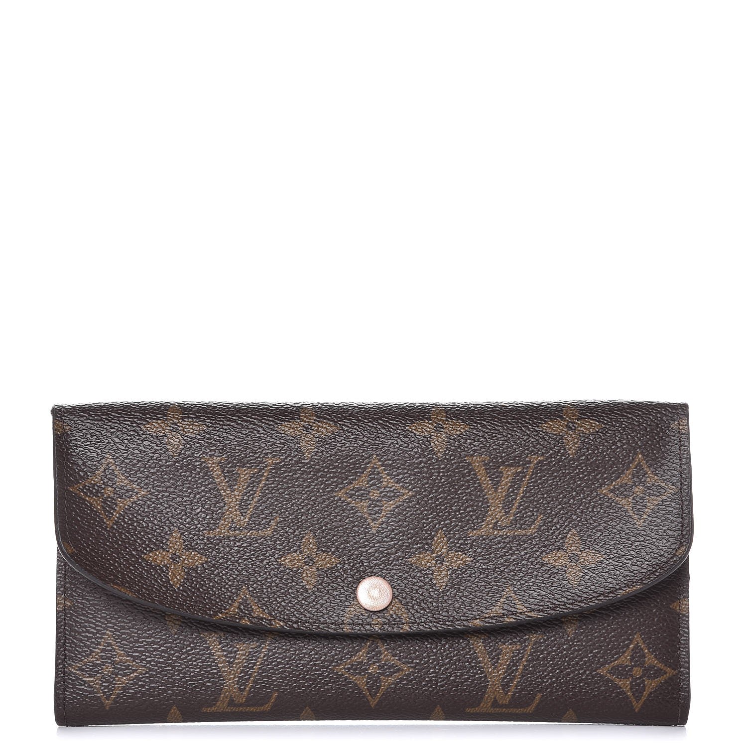 Louis Vuitton Monogram Emilie Wallet Rose Nacre 1 of 8