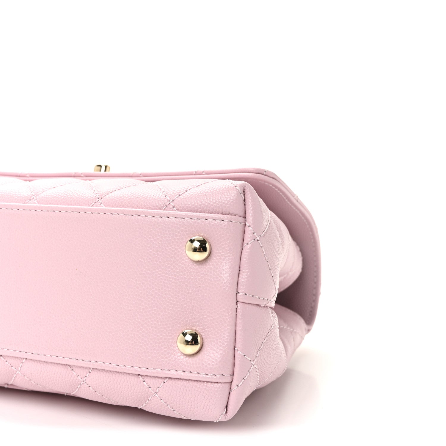 Chanel Caviar Quilted Mini Coco Handle Flap Light Pink 10 of 11