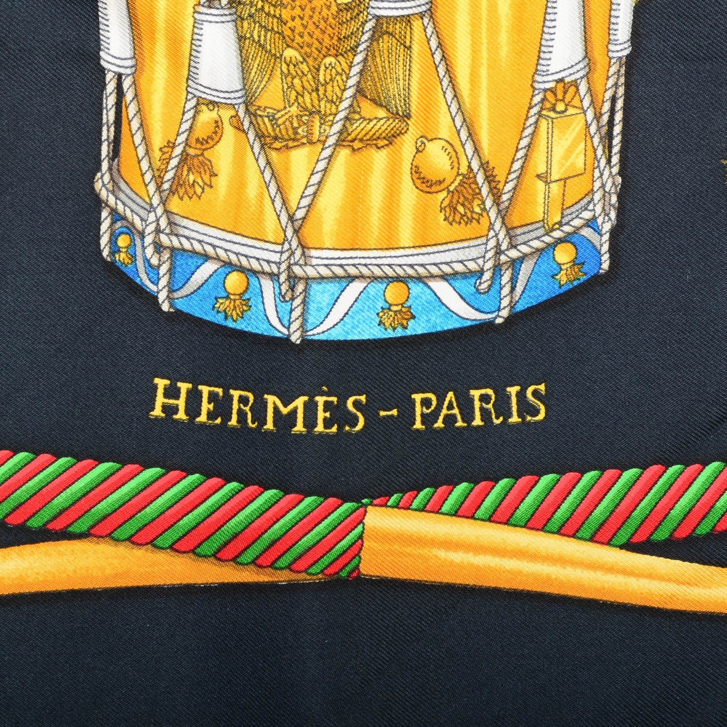 Hermes Silk Les Tambours Scarf 90 3 of 7