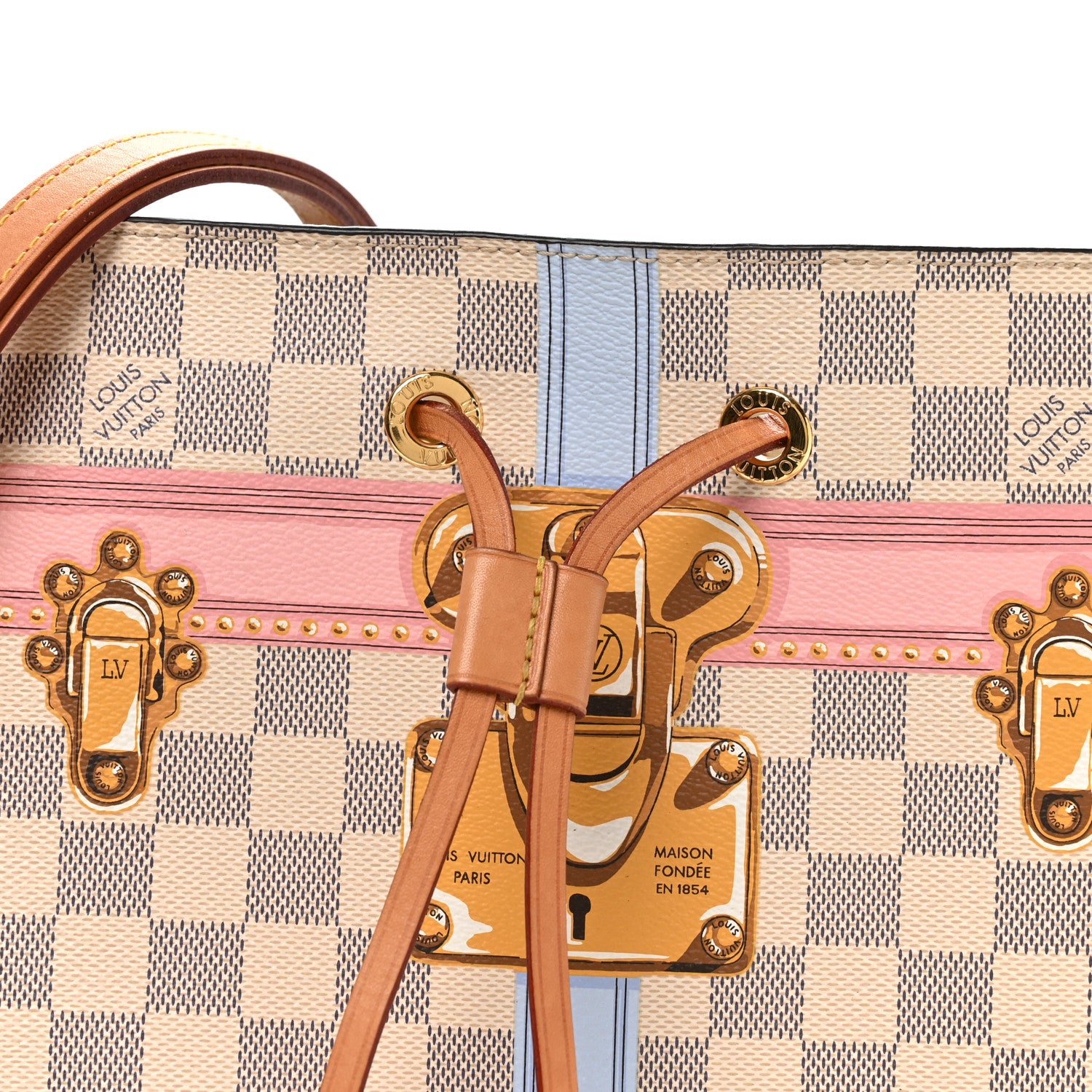 Louis Vuitton Damier Azur Summer Trunks Neonoe 8 of 10