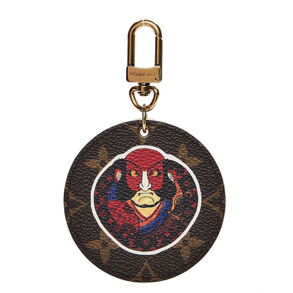 Louis Vuitton Monogram Illustre Kabuki Bag Charm Key Ring 1 of 3