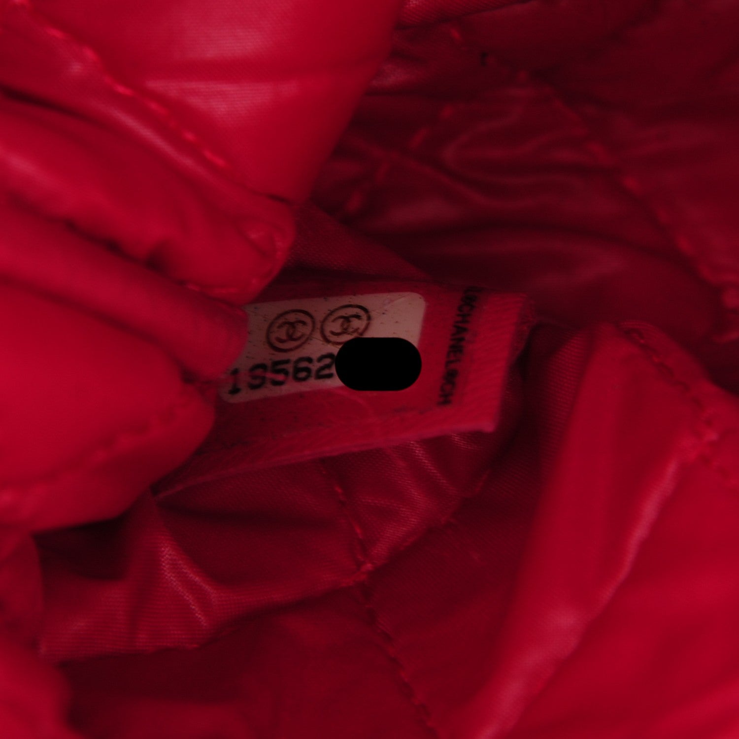 Chanel Lambskin Quilted Medium Cosmetic Case Dark Pink 6 of 8