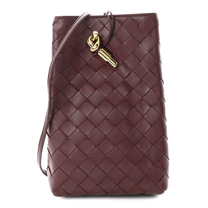 Bottega Veneta Nappa Intrecciato Andiamo Phone Pouch Barolo 1 of 9