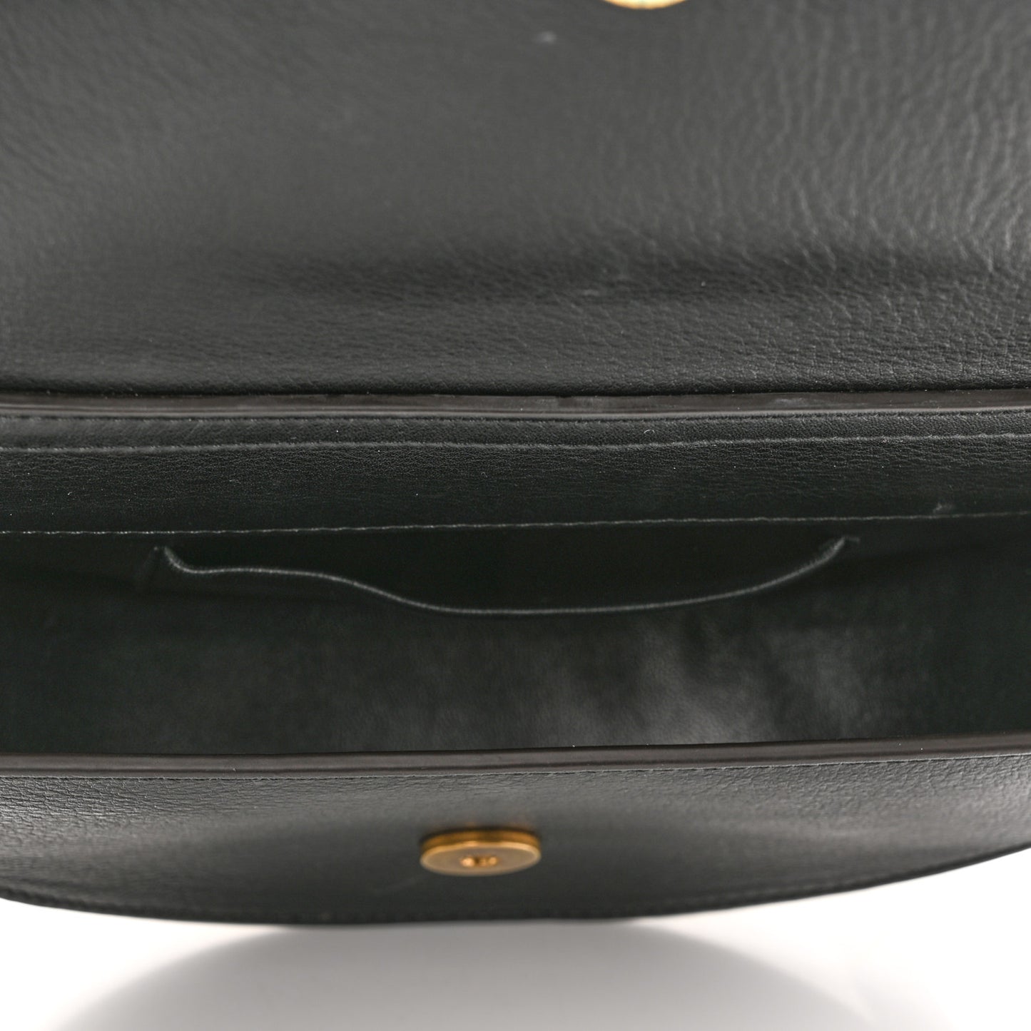 Calfskin Small Nile Bracelet Minaudiere Bag Black